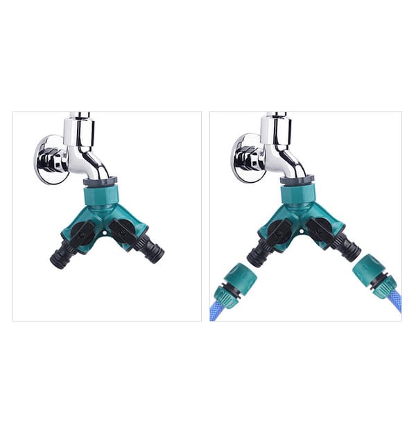 2-vejs hosesplitter - Y-stik haveslange-splitter