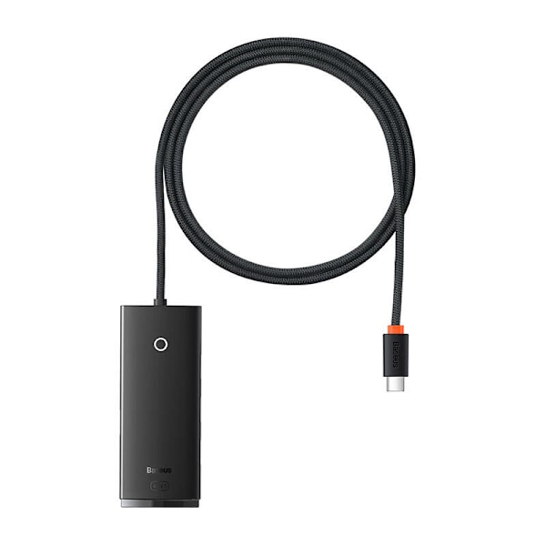 Baseus Lite Series Hub 4in1 USB-C till 4x USB 3.0 + USB-C, 1m (svart)