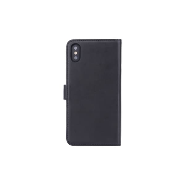 Strålingsbeskyttende Wallet Læder iPhone XS MAX Exclusive 2in1 Sort