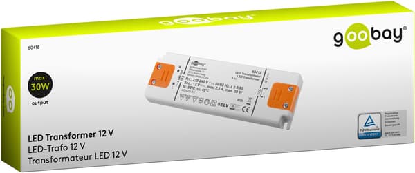 LED-muuntaja 12 V (DC) (DC), 30 W