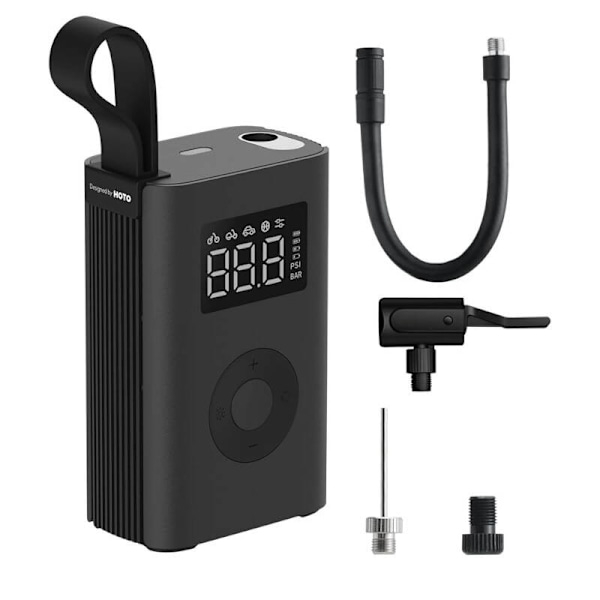 Bärbar kompressor, elektrisk pump HOTO QWCQA001 (10,3 bar, 150 PSI, 2000mAh)