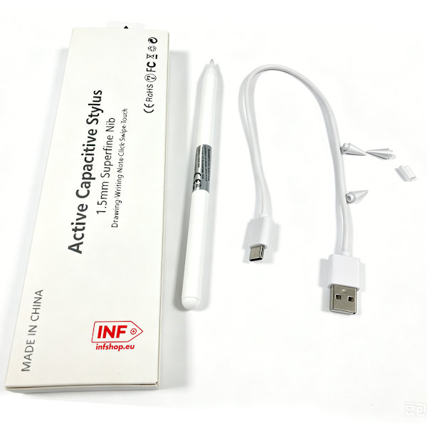 Stylus pen til iPad 2018-2023 White iPad White