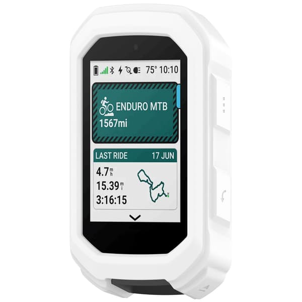 Silikonebeskyttelsesetui til Garmin Edge MTB - Optimal beskyttelse til din cykelcomputer White White