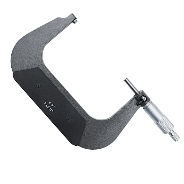 4-5 tums extern mikrometer, U-formad, svart