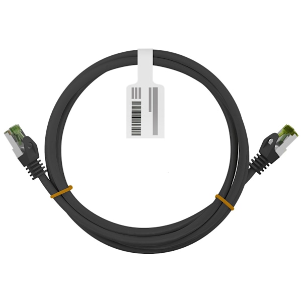 GHMT-certificeret CAT 8.1 netværkskabel, S/FTP (PiMF), sort