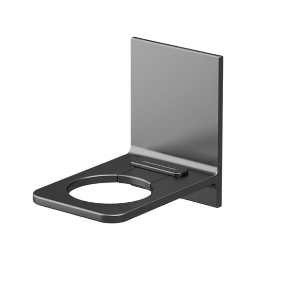 Justerbar Tvåldispenser Väggfäste i Rymdaluminium, 2-pack - Ingen Borrning Krävs