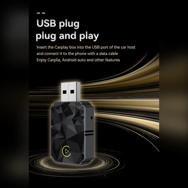 Älykäs Carlinkit langaton CarPlay & Android Auto 2-in-1 -sovitinrasia