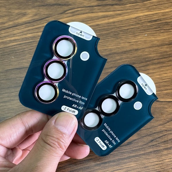 Kameran linssin suojus Samsung Galaxy Z Fold 6:lle Samsung Z Fold 5 Musta