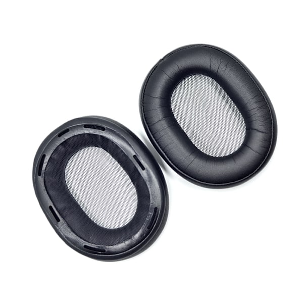 Ersättningsöronkuddar för Sony MDR-1A-hörlurar - Proteinläder Svart