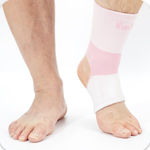 Fotledsstöd kompression för löpning och träning — 2-pack, andningsbar nylon och spandex, lättviktsdesign och anatomisk passform Pink S Pink S