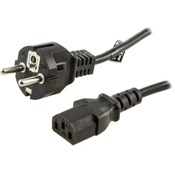 Earthed device cable, straight CEE 7/7 0.5m