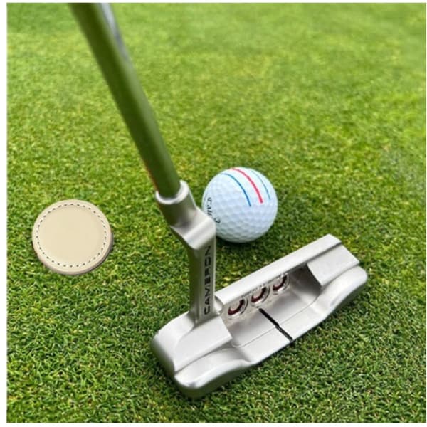 4-Pack Magnetisk PU Golfbold Positionerings Tilbehør - Flere Farver Til Golfspillere i Danmark White White