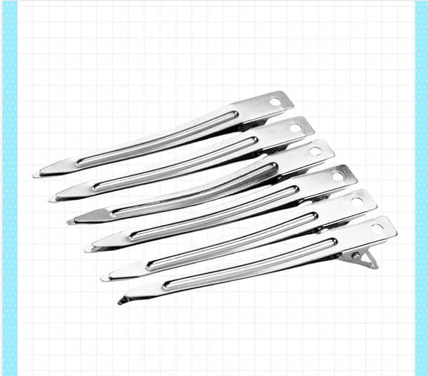 Stora Metallhårklämmor Salong Stylingklämmor 10-pack