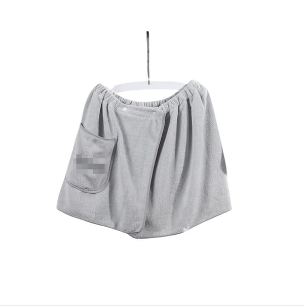 Miesten kylpytakki- ja pyyhesetti Grey Grey