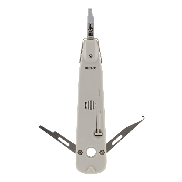 Network cable punchdown tool, Krone LSA, touch sensor, white