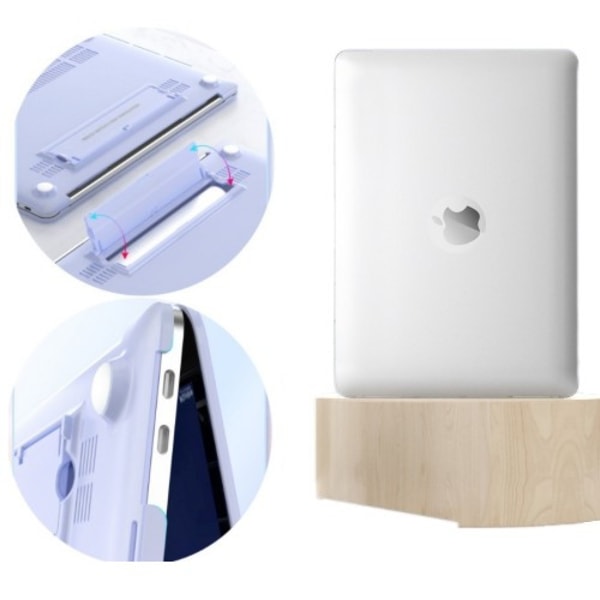 Skyddande plastfodral med hårt skal Vit  Macbook New Pro13 (A170 Vit