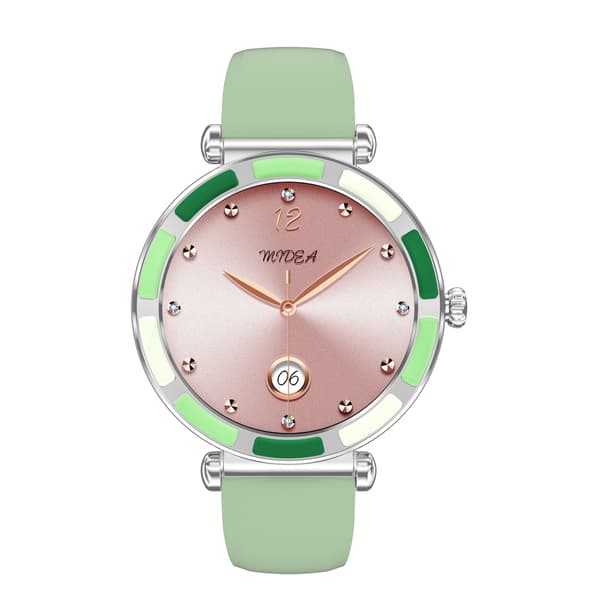 Multifunktionell Smartwatch med Bluetooth-samtal och Hälsoövervakning, kompatibelt med Android och iOS Green Green