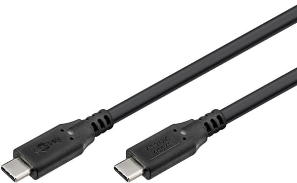 USB-C™-kabel, USB4™, 2 m, sort