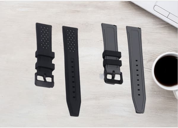 Silikone urrem til Huawei/Samsung/Garmin Grey 20 mm Grey 20 mm