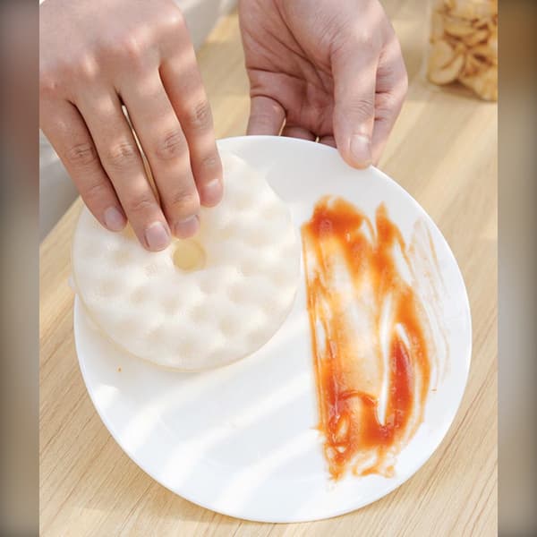 Honeycomb Diskborste med Sugkopp - Dubbelsidig med Utbytbara Svampar