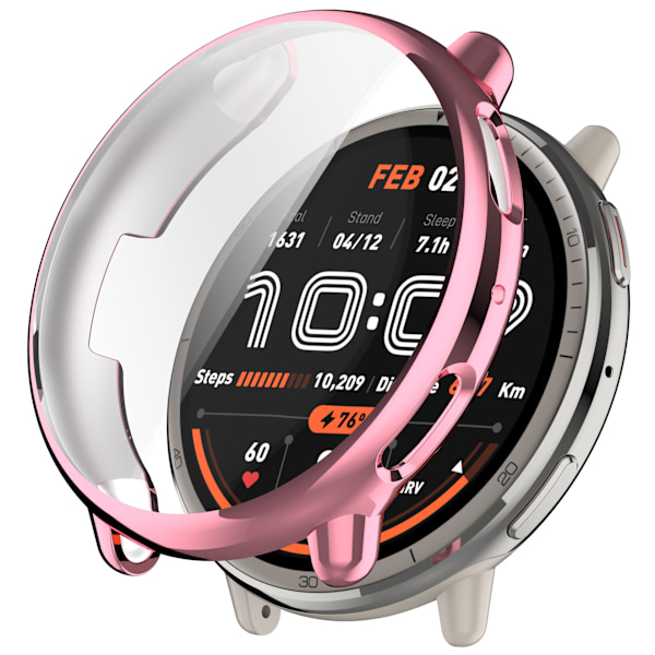 Elektroplettet TPU-etui til Huami Amazfit Active2 Lyserød