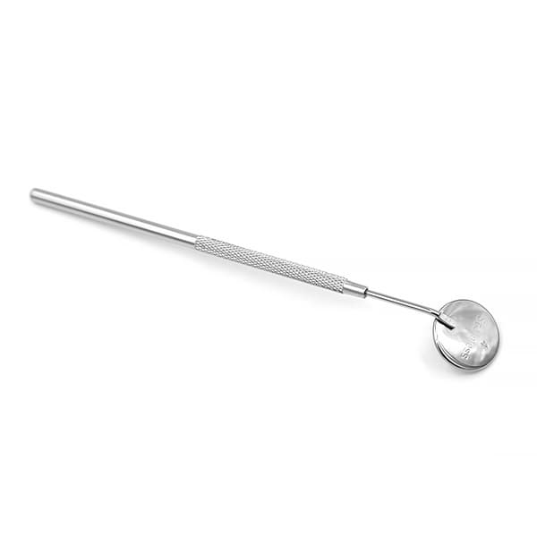 Hammaspeili pitkällä 16 cm:n kahvalla, hopea, 2,2 cm:n peilipinta