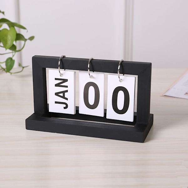 Minimalistisk træ evighedskalender Black Black
