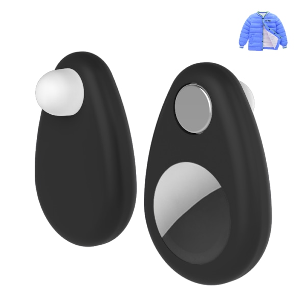 Silikoninen suojakotelo Apple AirTagille Musta