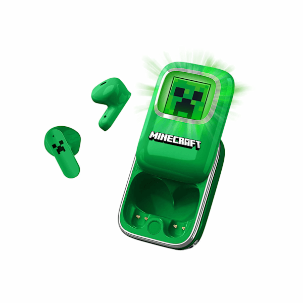 Høretelefoner MINECRAFT In-Ear TWS Slide Grøn
