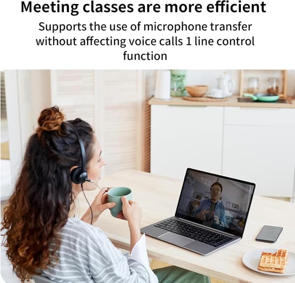 3,5 mm naar USB-C -adapter med inbyggd DAC-dekoder 16bit/48KHz, 40mW utgång, svart