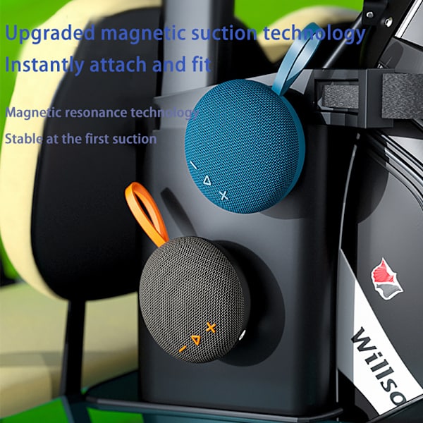 Magnetisk Bluetooth Vattentät Högtalare Svart