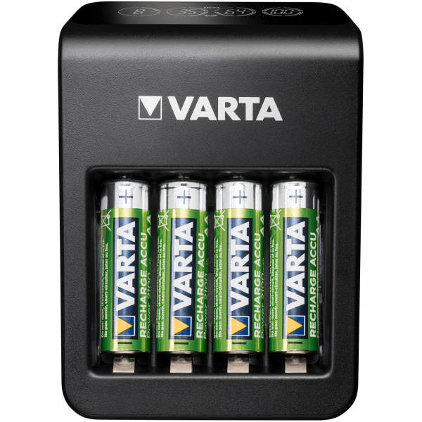 Varta LCD Plug Carger+ AA/AAA/9V + USB inkl 4xAA