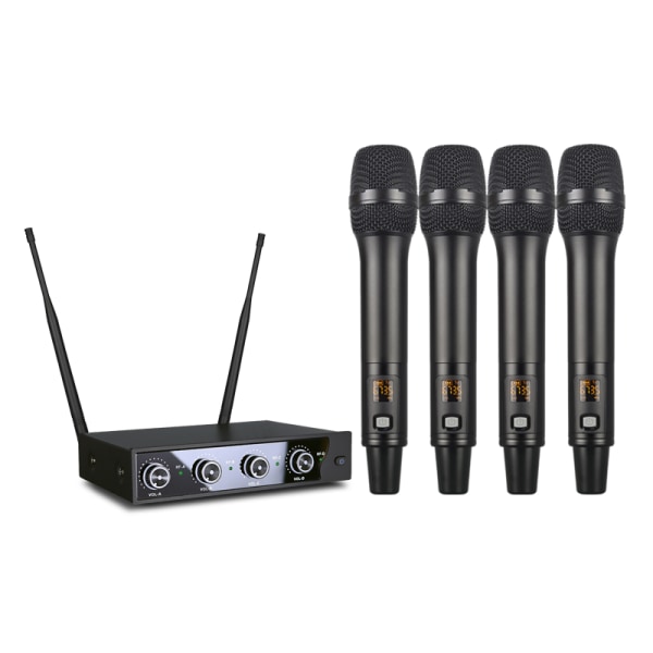 INF 4-Pack professionel trådløs mikrofon med fast modtager