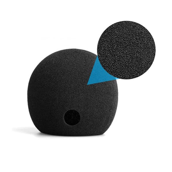 Sorte svampehætter til Blue Snowball-Ice mikrofon (2-pak)
