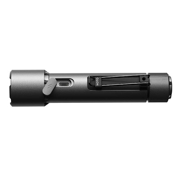 HOTO QWSDT005 taktisk lommelygte, 2300lm, IP68, 3100mAh, USB-C