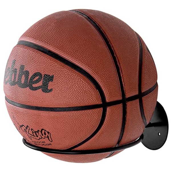 Lätt baskethållare Väggmonterad bollhållare Svart