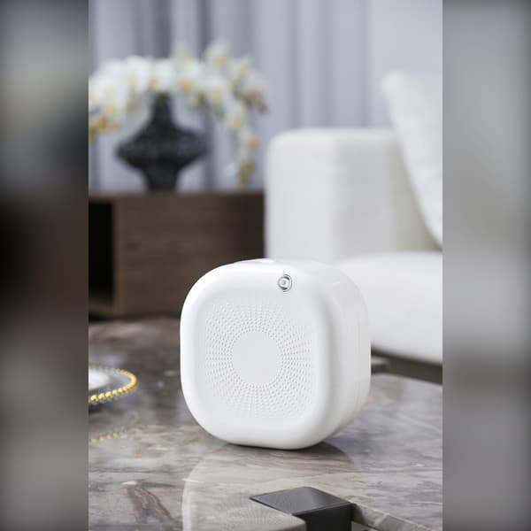 Smart Aromadiffuser: Knapp, Bluetooth, WiFi & APP-kontroll, Tidsinställd Doftspridare, 500ml Kapacitet White White