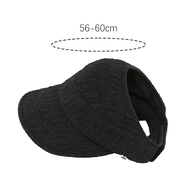 Tynd solhat / kasket til sommer Black Black