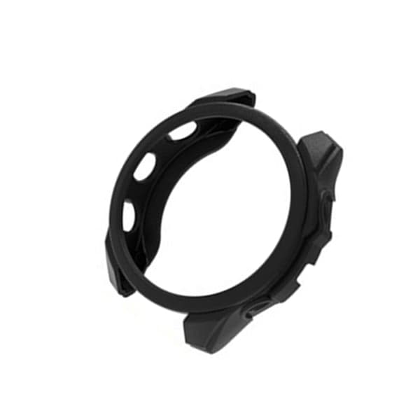 TPU-urkasse - Sort lædertekstur til Garmin Fenix 8 (47MM)