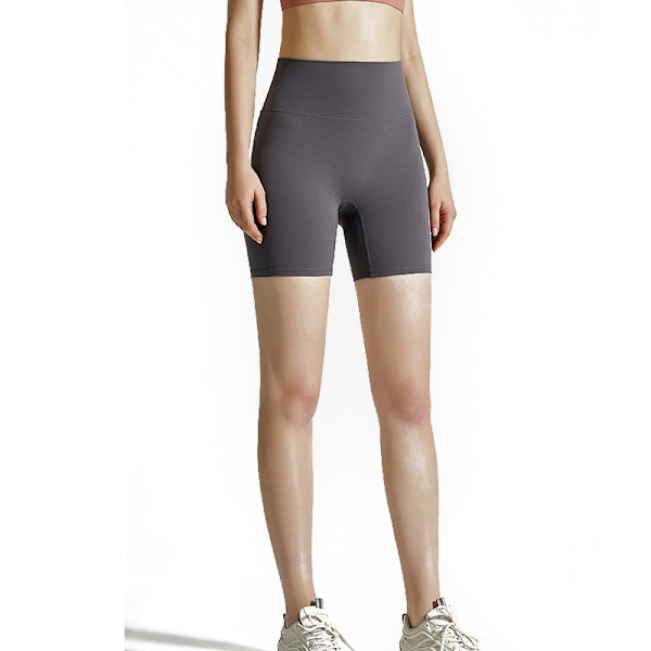 Sömlösa Yogashorts Grå