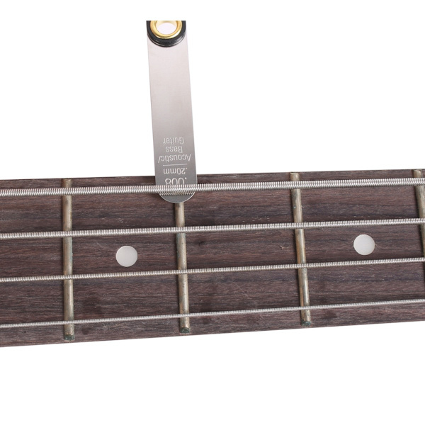 Gitarrmätningsverktyg Set: Halsradie Mätare & Stränghöjd Mätare kompatibelt med Elgitarr, Akustisk gitarr, Klassisk gitarr och Bas