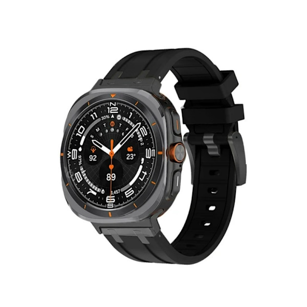 Samsung Watch Ultra nestemäinen silikonihihna Musta