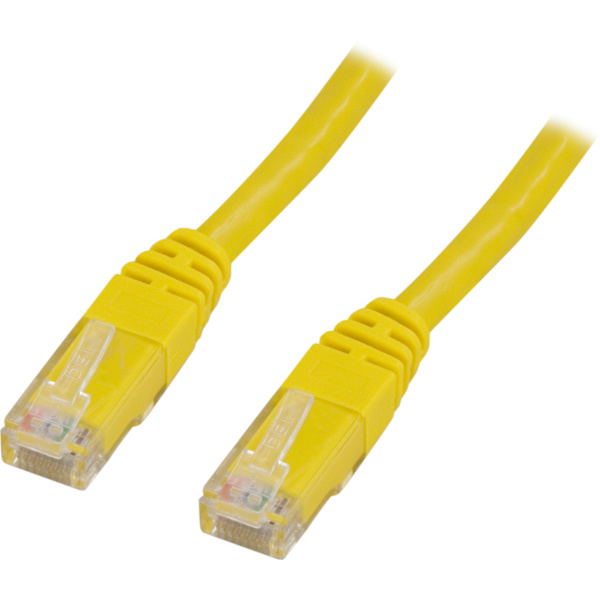 U/UTP Cat6 patch cable, (LSZH), 1.5m, yellow