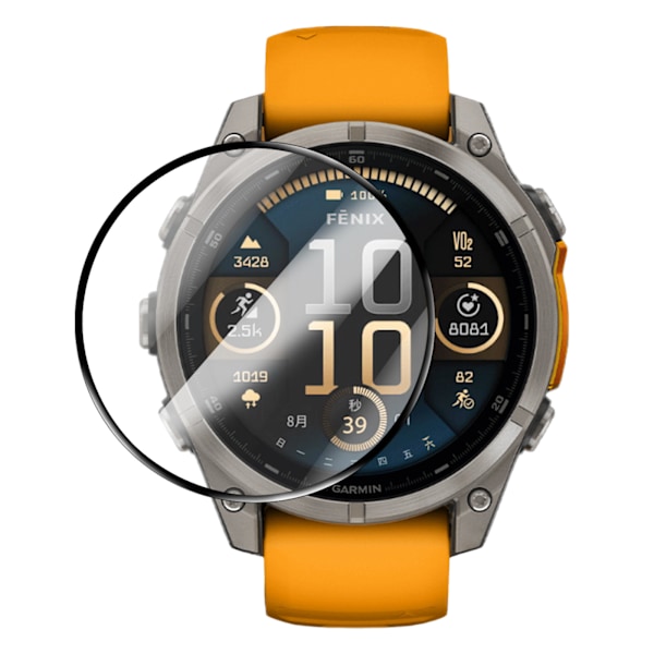 2-pak skærmbeskytter af hærdet glas til Garmin Fenix 8 EN