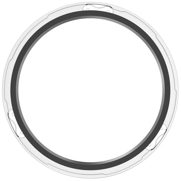 Opgrader din Xiaomi Watch S4/S3 med en elegant ramme i rustfrit stål Silver thread