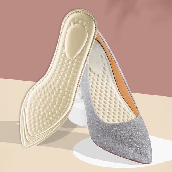 Svedabsorberende sko-indlægssåler 1 par Beige Beige