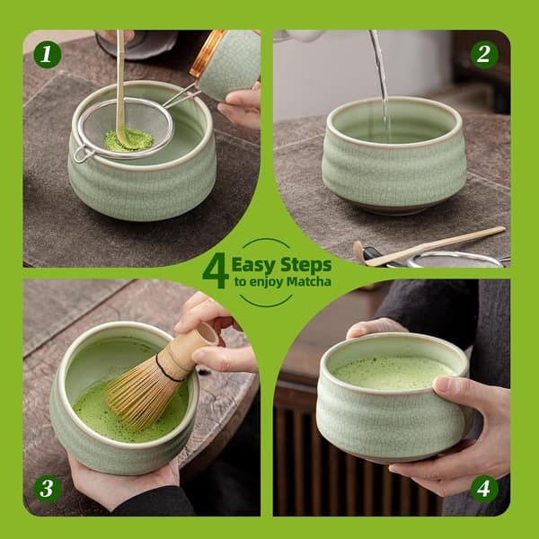 Matcha-vispiläsetti CT Neliosainen