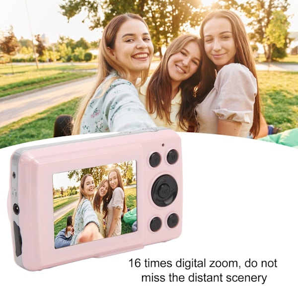 INF 1080P, 16 megapikselin kompakti digikamera 2,4 tuuman näytöllä - 32 Gt Kulta