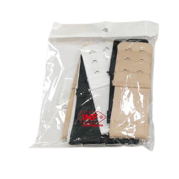 BH-förlängning 3 rader 2 krokar / 3 rader 3 krokar 6-pack