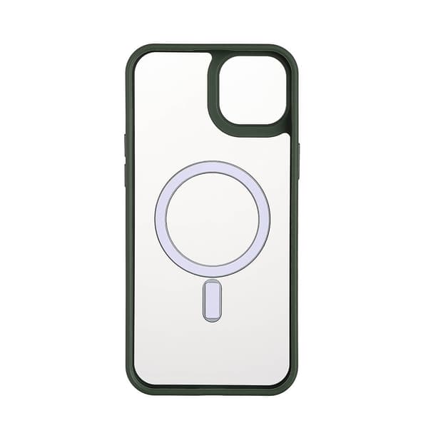 Mobilskal Bumper MagSeries Green & Clear - iPhone 15 Plus